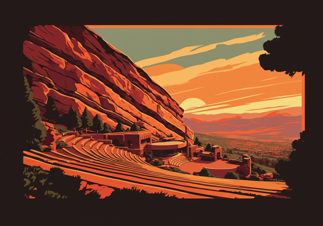 Fridge Magnet collectible for Red Rocks Amphitheatre