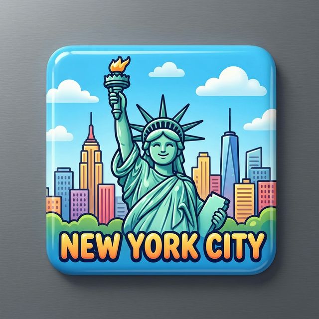 New York City fridge magnet collectible